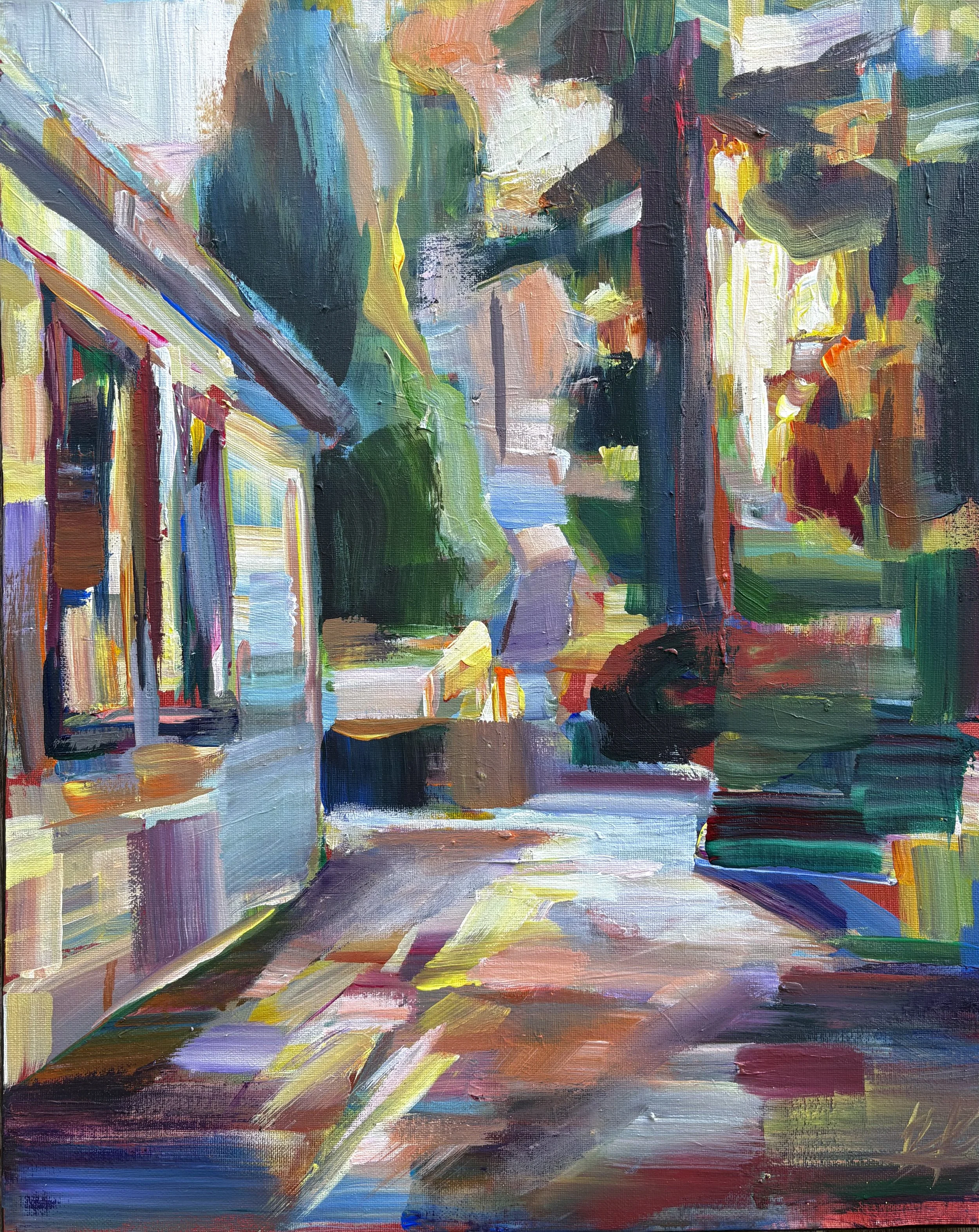 Stained Glass Glow, 20x16 acrylic unframed $450 