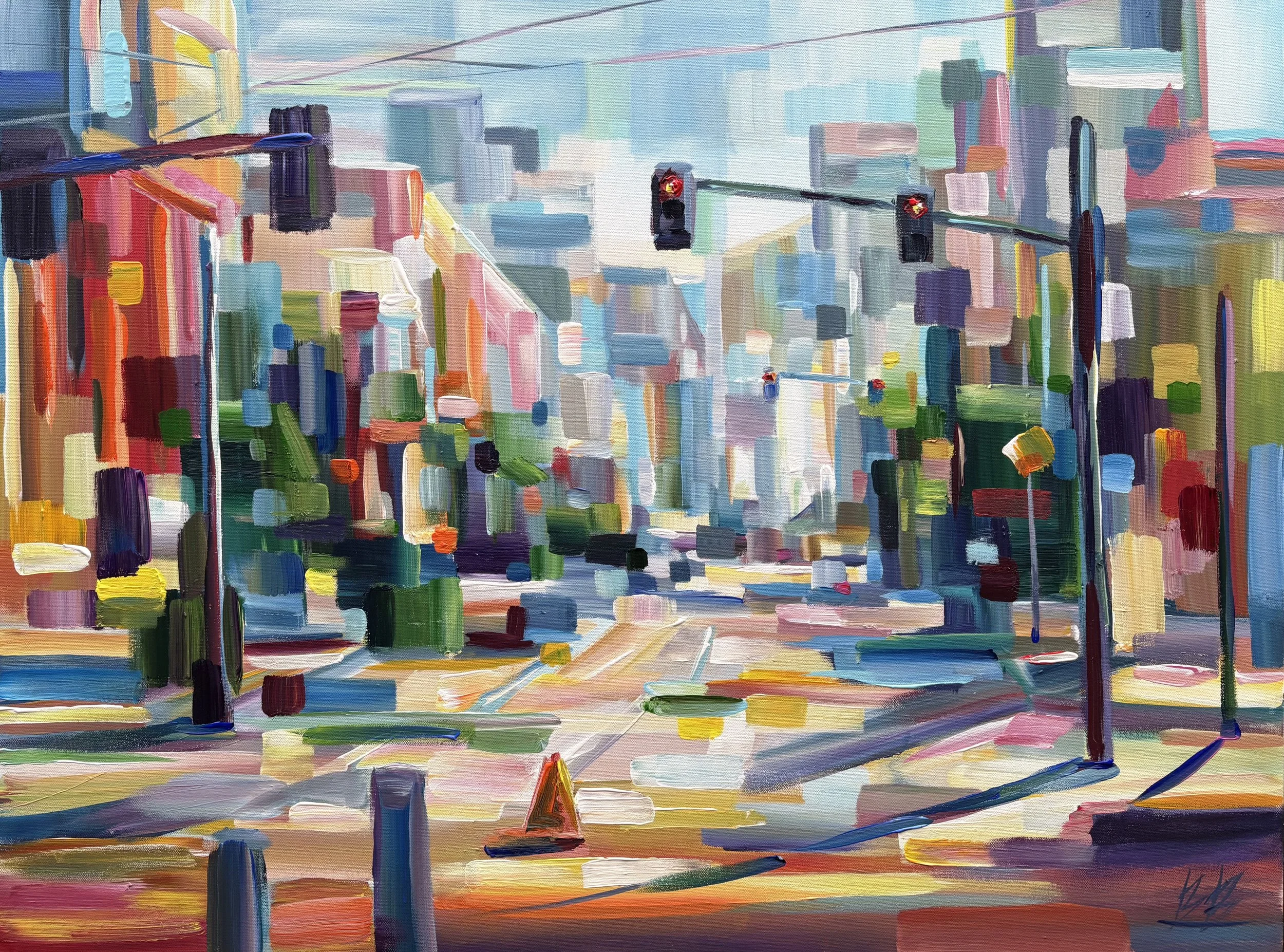 City Signals, 30x40 acrylic, $2900
