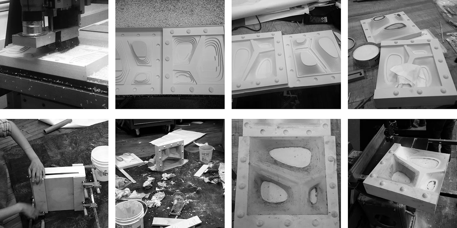 Cast Component Prototyping, Cy Kim + Meghan Chin (B.Arch 2018)