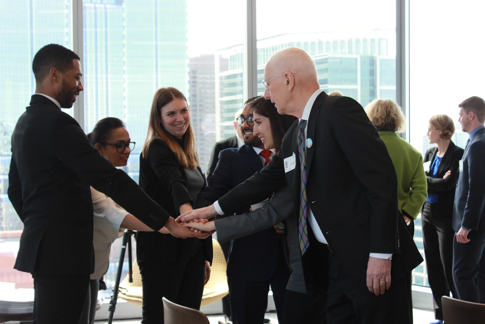  The team gets ready to present to the jury.&nbsp; Photo credit: Radhika Patel  