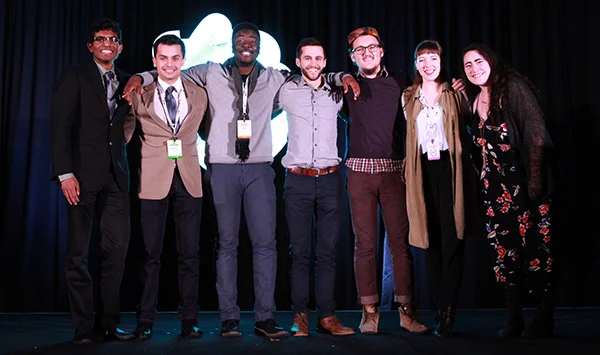 The 2018-19 AIAS Board of Directors; President-elect Amy Rosen pictured far right. Photo credit AIAS .