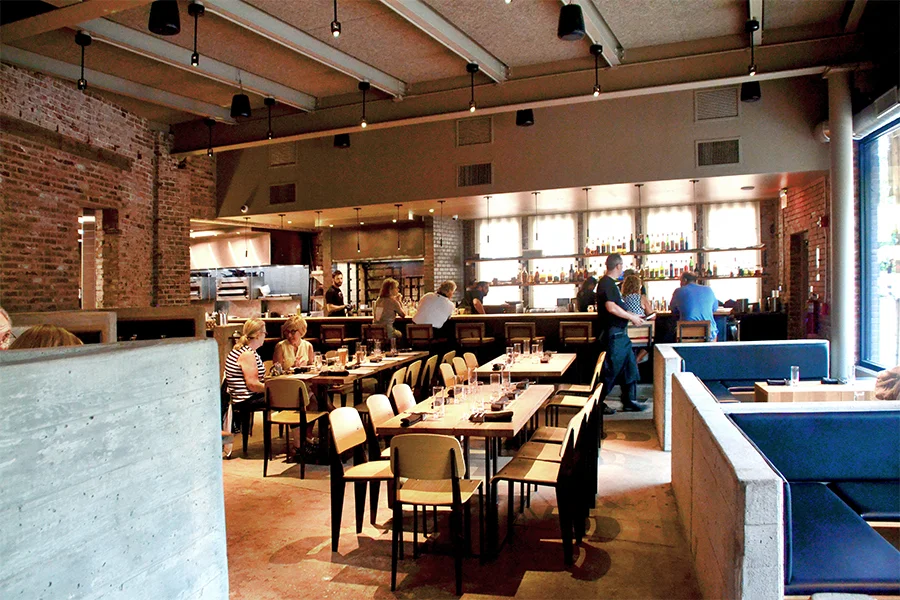 Alumni Christine Brill and Jonathan Kline are earning praise for their design work around Pittsburgh, such as the new Superior Motors restaurant in Braddock, Pa. Image: University Advancement