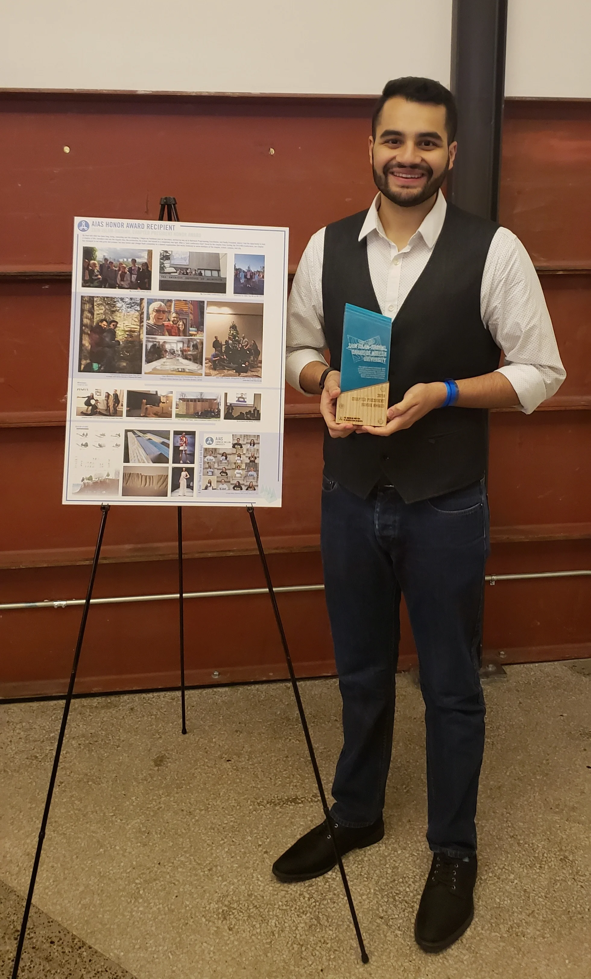 Former chapter president Zain Islam-Hashmi was named the winner of the 2018 Chapter President Honor Award at Forum 2018 in Seattle.