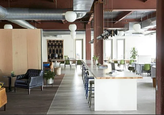 The interior of the Detective Building in East Liberty. Beauty Shoppe transformed three floors of the former police bureau into co-working space. Image: TRIB Live
