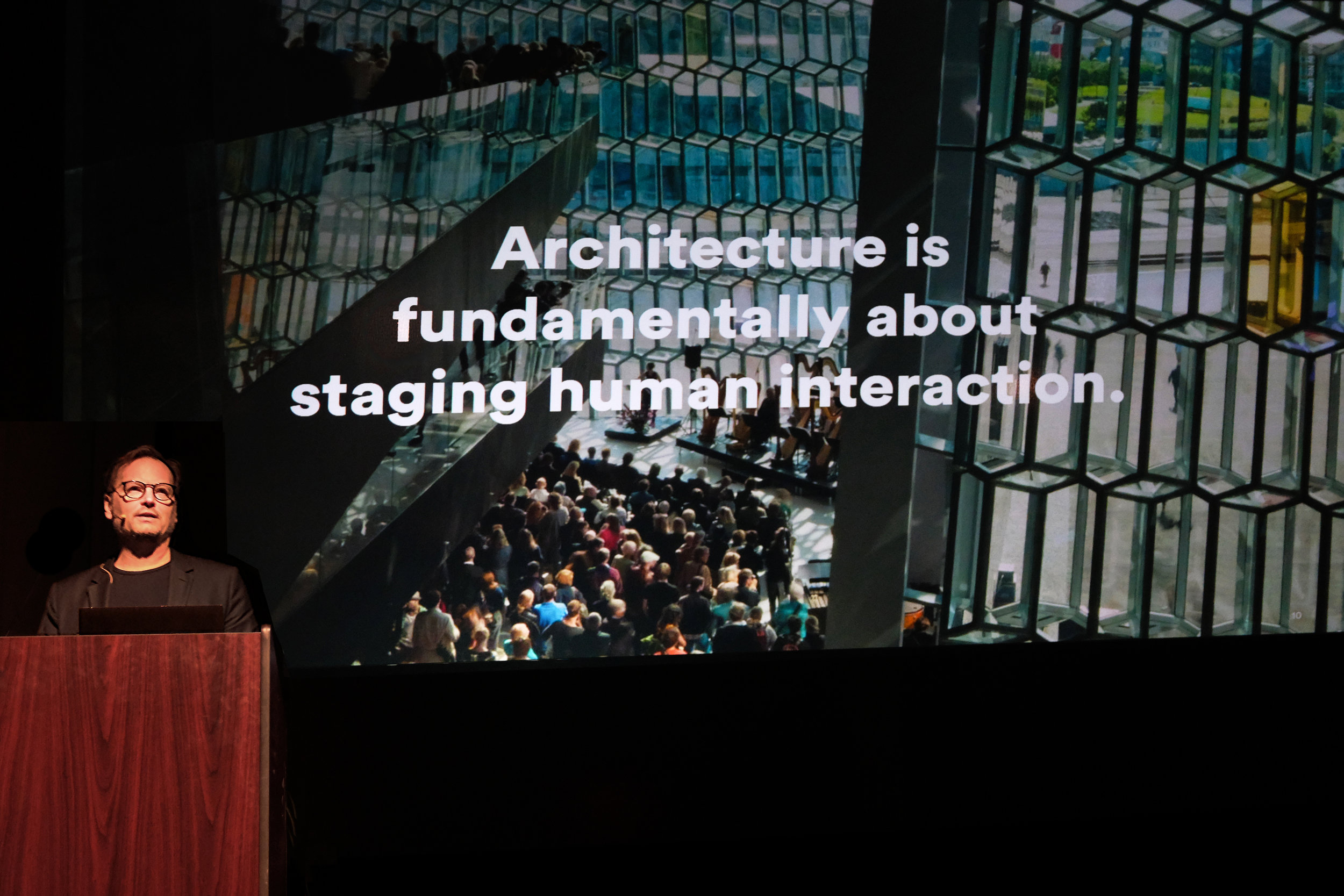 The School of Architecture welcomed Louis Becker of Henning Larsen Architecture on Monday 25 March for the 2019 Spring Lecture Series. The Copenhagen-based practice uses scientific research tools and project-based design research to create sustainable places that facilitate human interaction. Image: Michael Powell, Carnegie Mellon School of Architecture