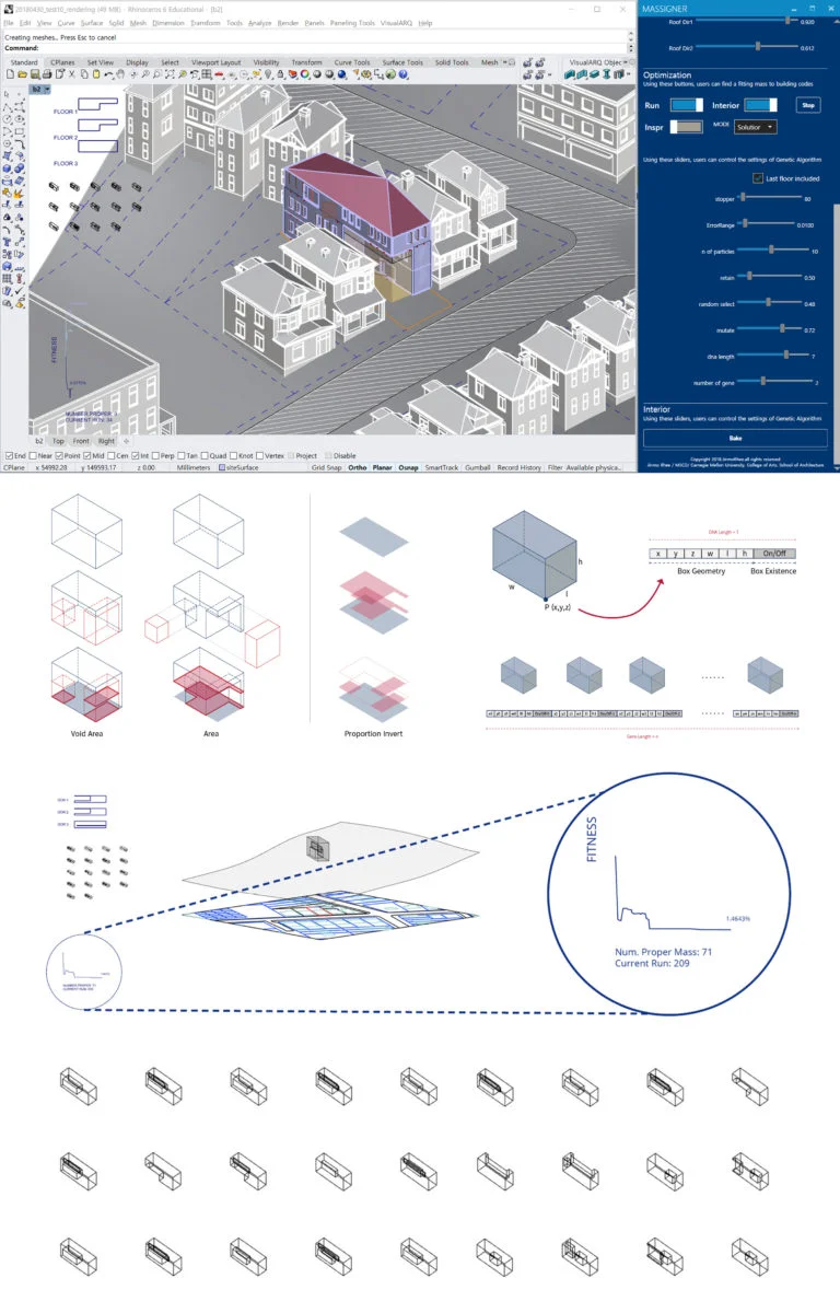 A generative system for architectural design. Image credit: Jinmo Rhee.