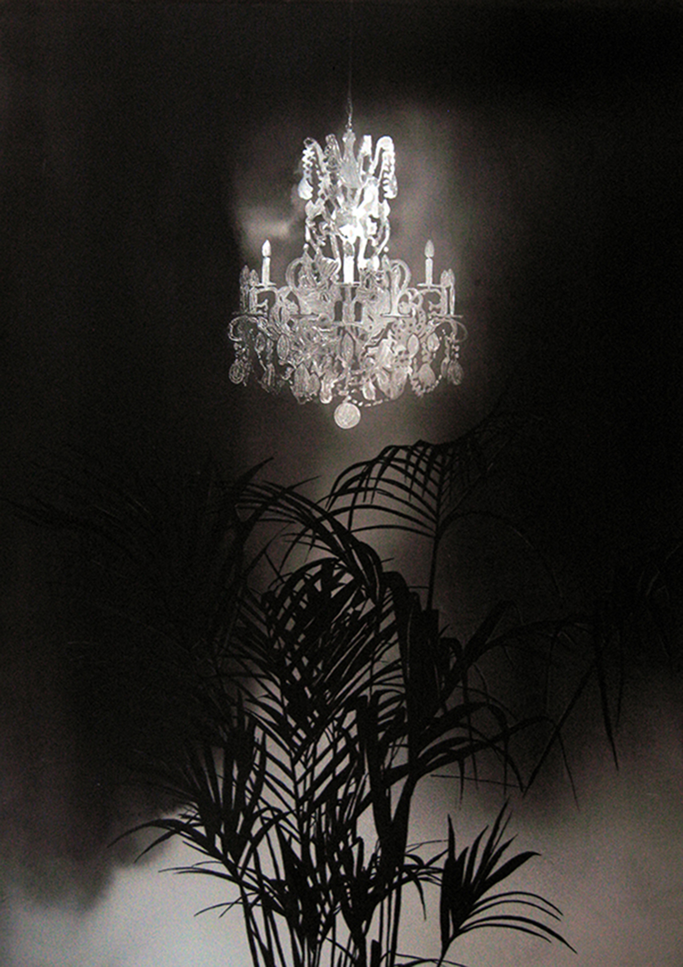 Chandelier with Palm