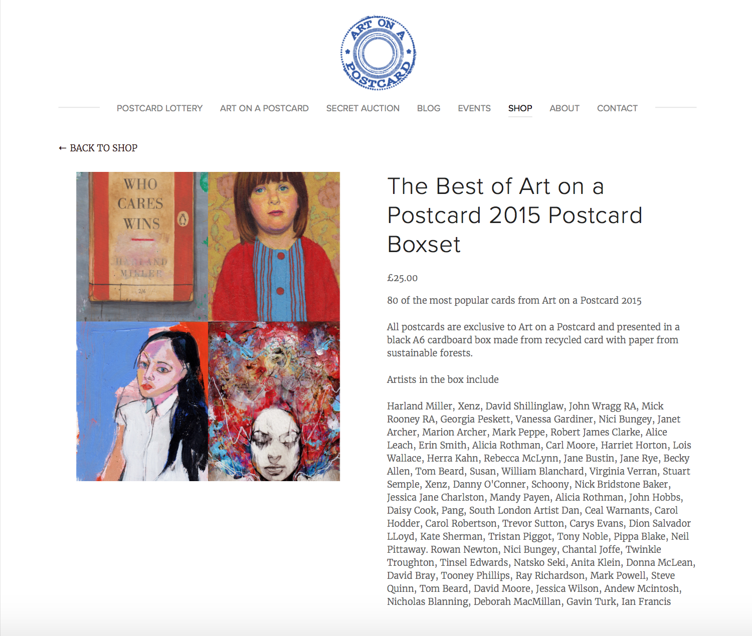 Best of Art Postcard Box Set 2015