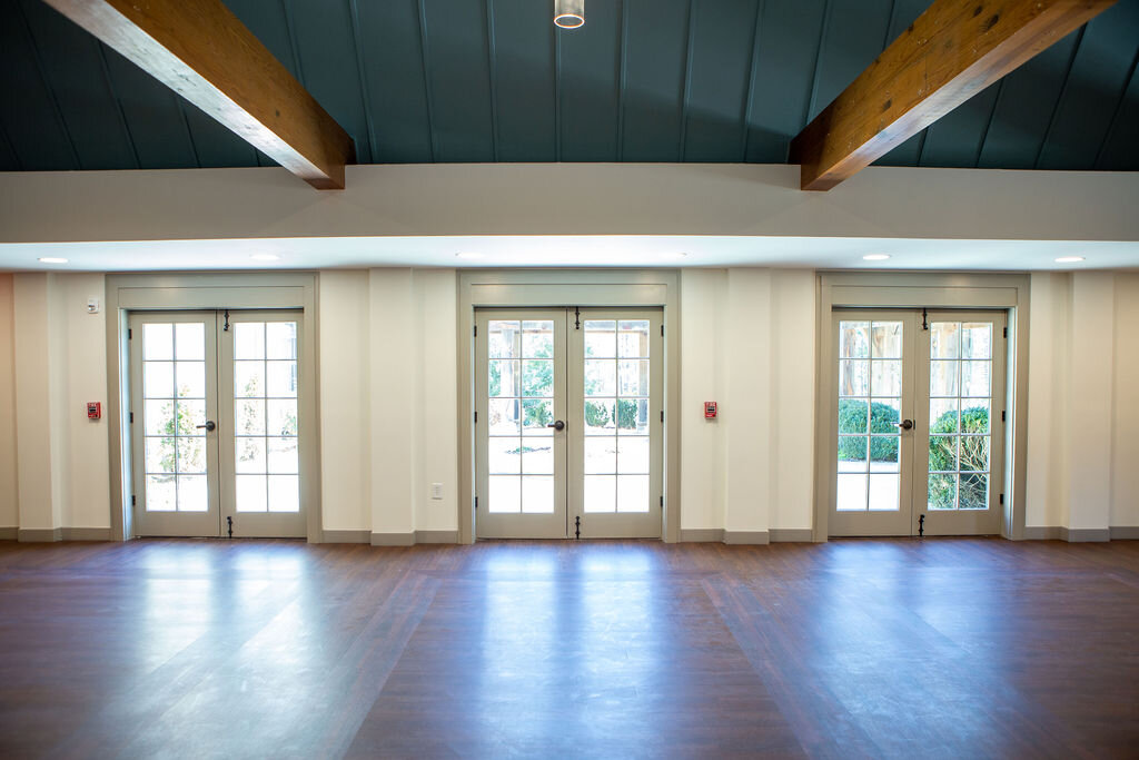   Parish Commons looking at courtyard doors  