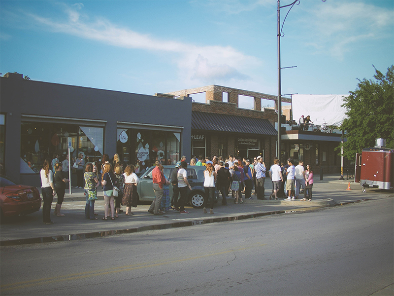 This photo was taken about 30 minutes before the opening.