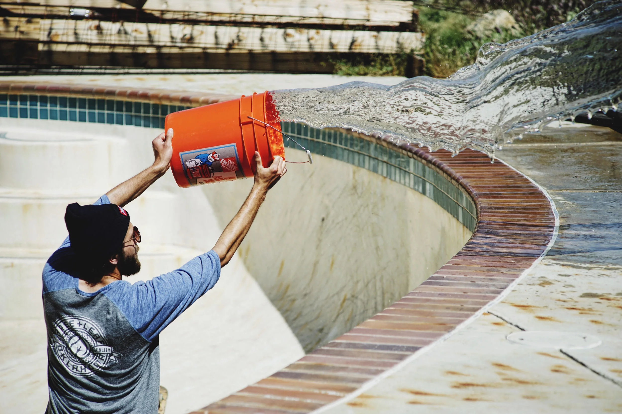 That water looks a lot cleaner than it actually was ha!