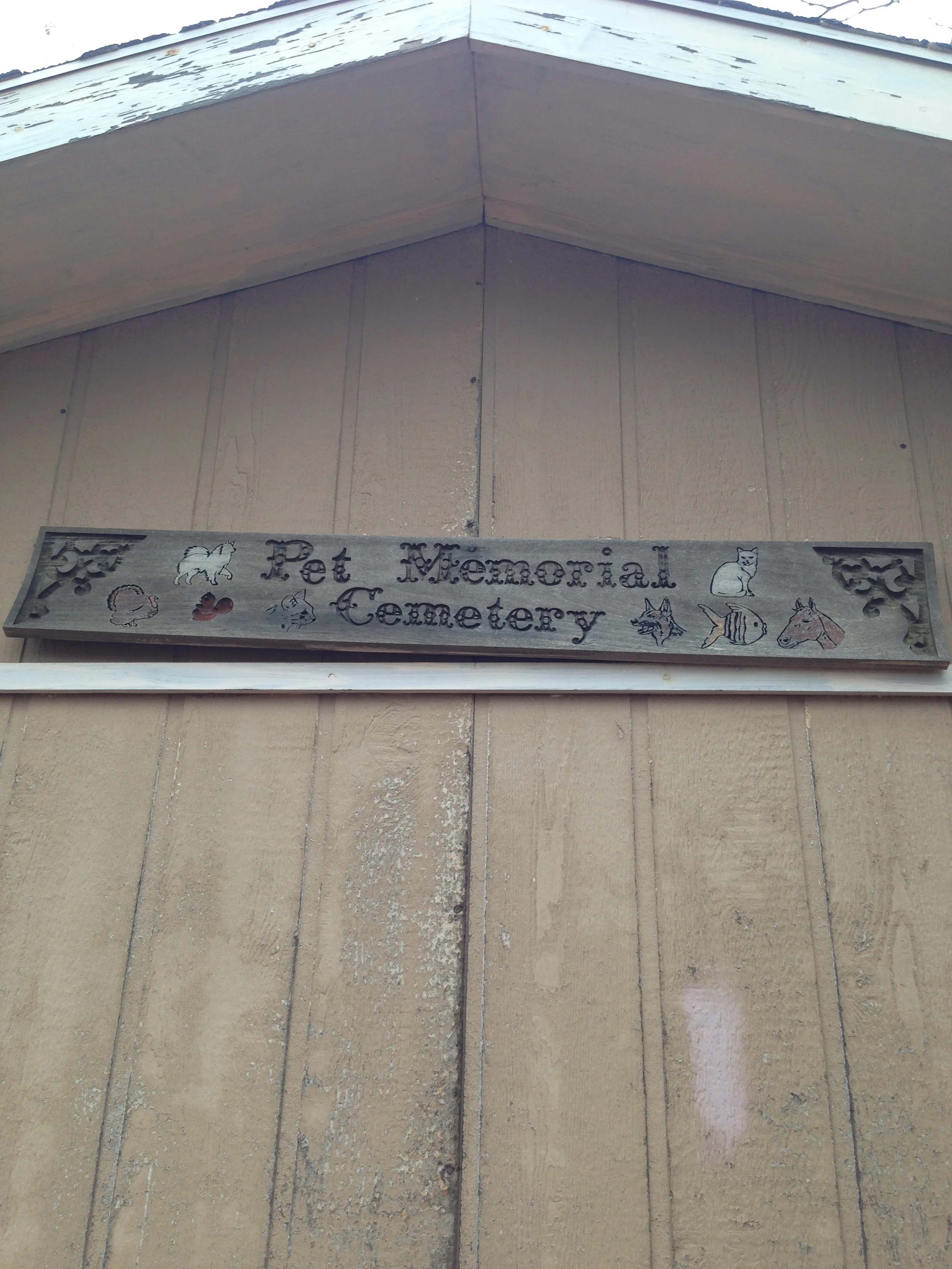 The best being this "Pet Sematary." For any Stephen King fans out there, I did find a grave there marked "Cujo."