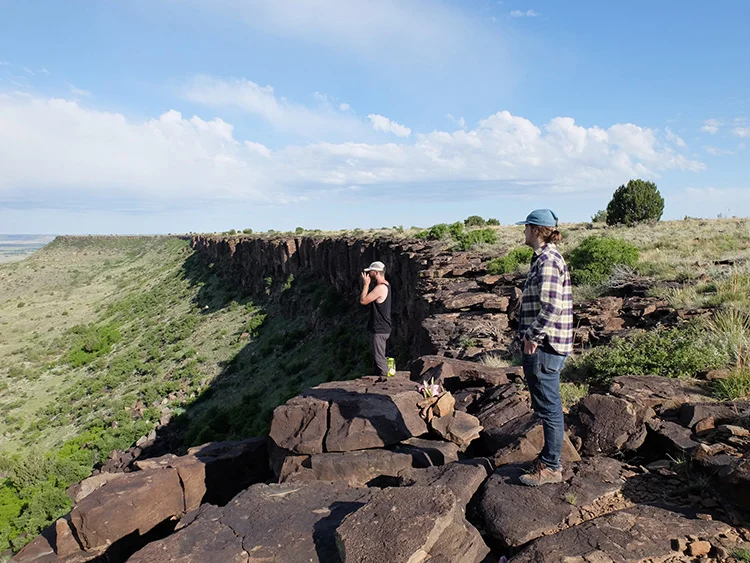 Hooting and hollering on top of the mesa. The echo is pretty awesome, and I'm a total kid when it comes to that kind of stuff.