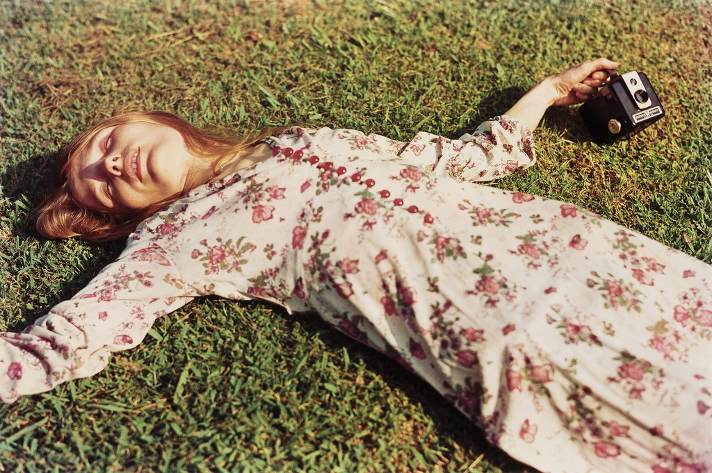 Untitled, c.1975 (Marcia Hare in Memphis Tennessee) , 1975. "William Eggleston Portraits" at National Portrait Gallery, London. Photo from Artsy.