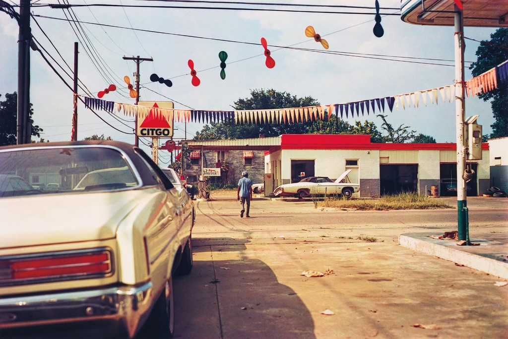 Untitled (Citgo gas pump) , 1976. Dye transfer print, printed 2011. Photo from Artsy . 