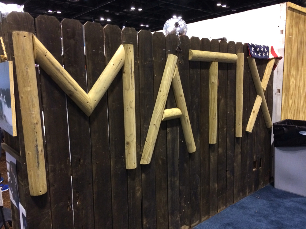 Wood Matix sign (camp style)