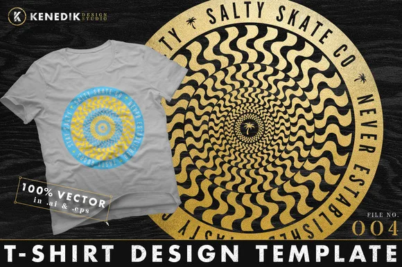 T-Shirt Template 004 on Creative Market