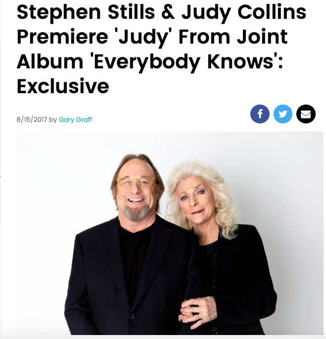 Stephen Stills & Judy Collins Premiere 'Judy' From Joint Album 'Everybody Knows': Exclusive