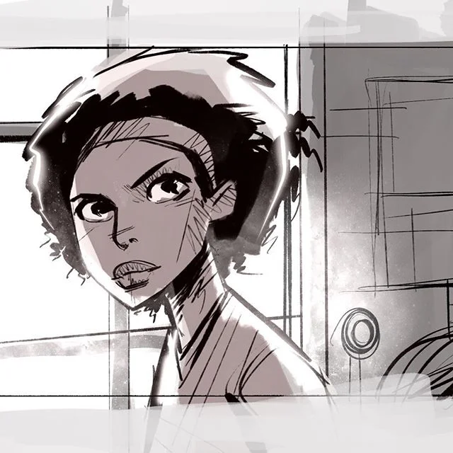 Board. #dailydraw #inktober2018 #inktober #dailydoodle #girl #storyboard