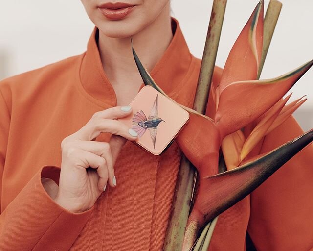 Tried the beautifully designed new Hummingbird collection by @Chantecaille. My favorite is the Lip Chic in Passion Flower, a sheer bright orange shade &mdash; perfect color for the SS20 season, and a great match with the trendy Spring/Summer palette.