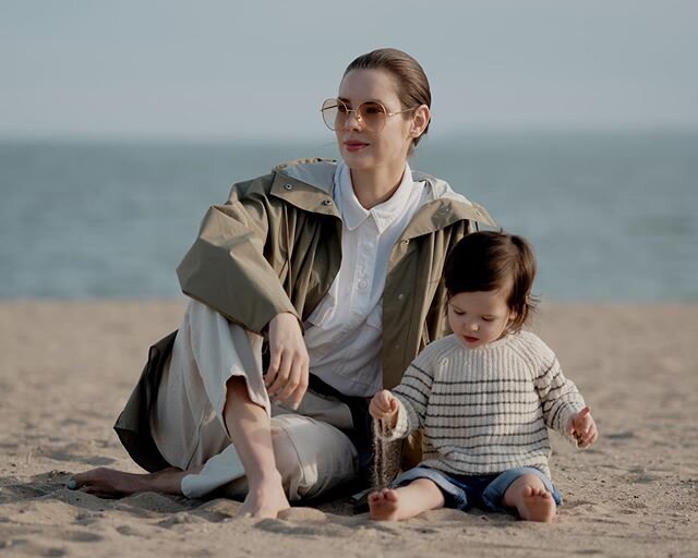 Relaxing beach time with Freya. Enjoy the Mother&rsquo;s Day this weekend, and stay safe! @cosstores #COSbyYou