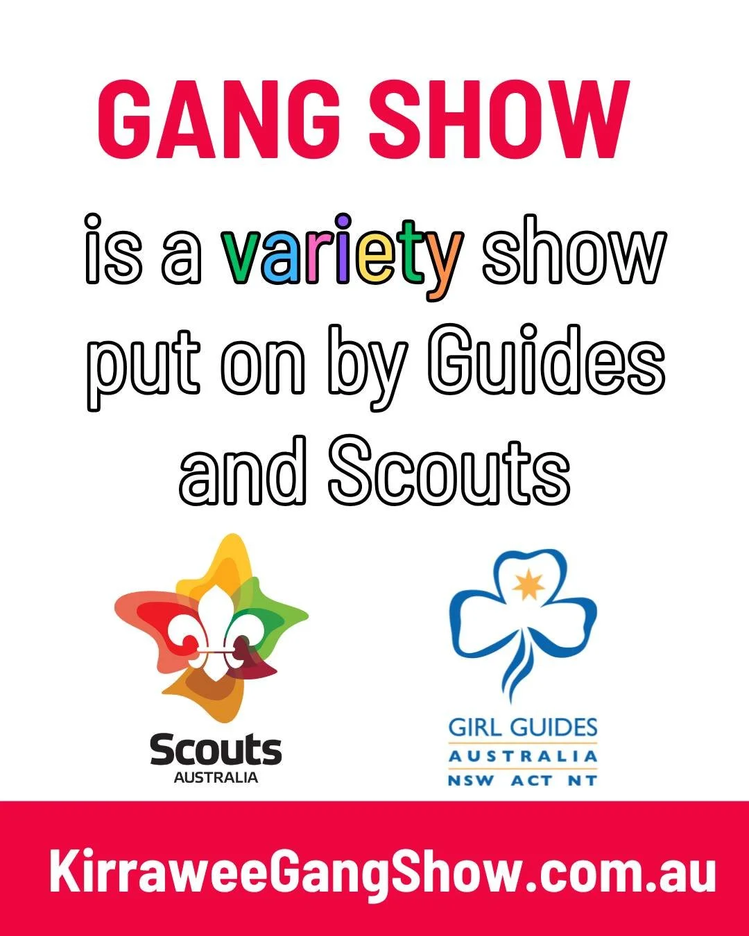 Want to...
-Improve your singing, dancing and acting?
-Make new friends from all age groups of Scouts and Guides across the South Met Region?
-Improve your self-confidence?
-Increase leadership and teamwork skills?
-Learn stage craft, theatre skills,