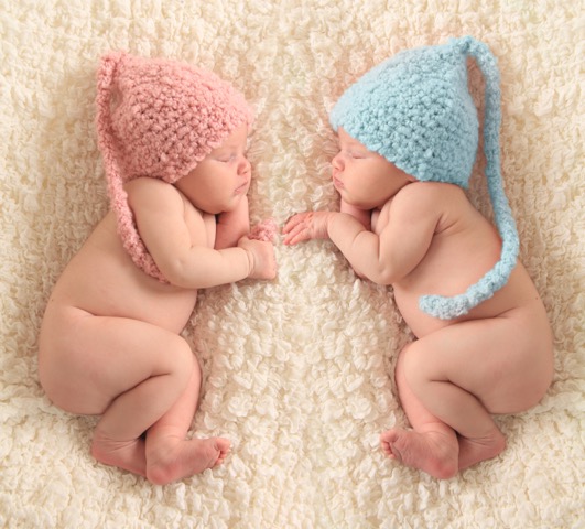 picture of two babies sleeping