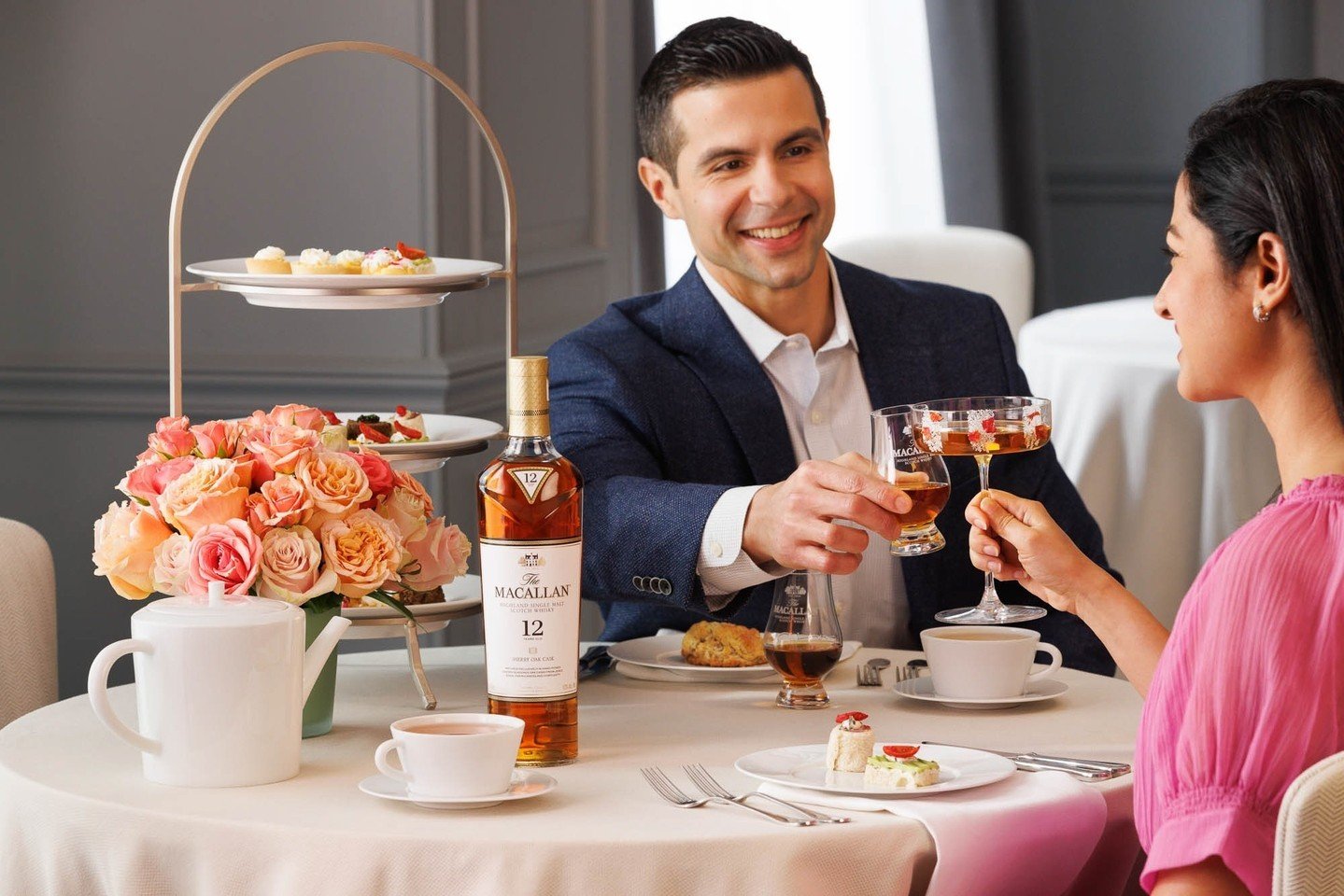 The only thing better than finger sandwiches at @thenewburyboston tea time is a glass of something a little stronger&mdash;especially if it&rsquo;s @the_macallan. Cheers! 🥃⁠