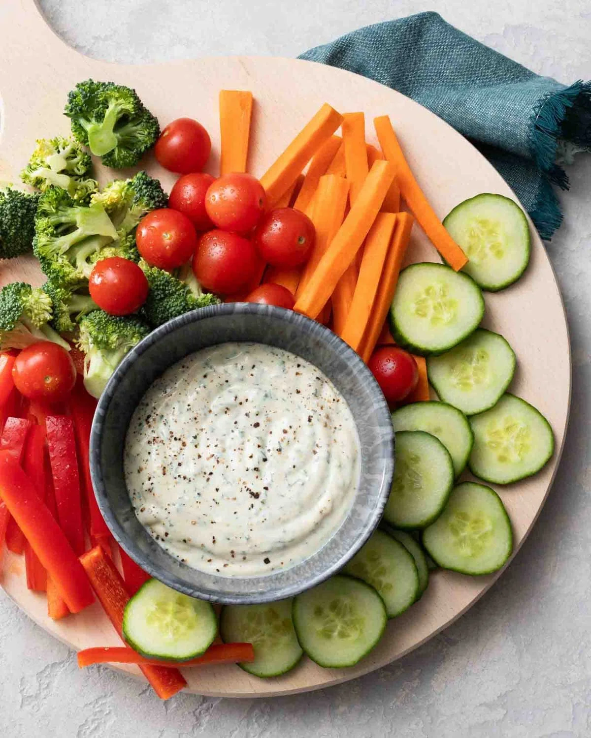 Crudités photographed by Adam DeTour for Hannaford Fresh Magazine