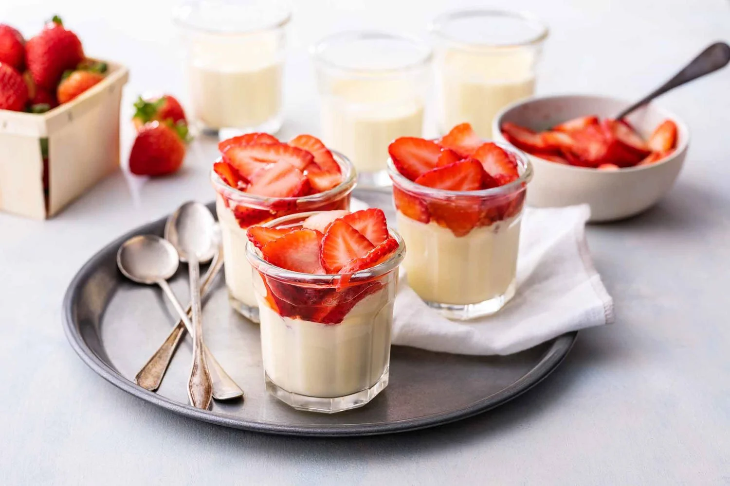 Dessert feature photographed for Yankee magazine by editorial food photographer Adam DeTour