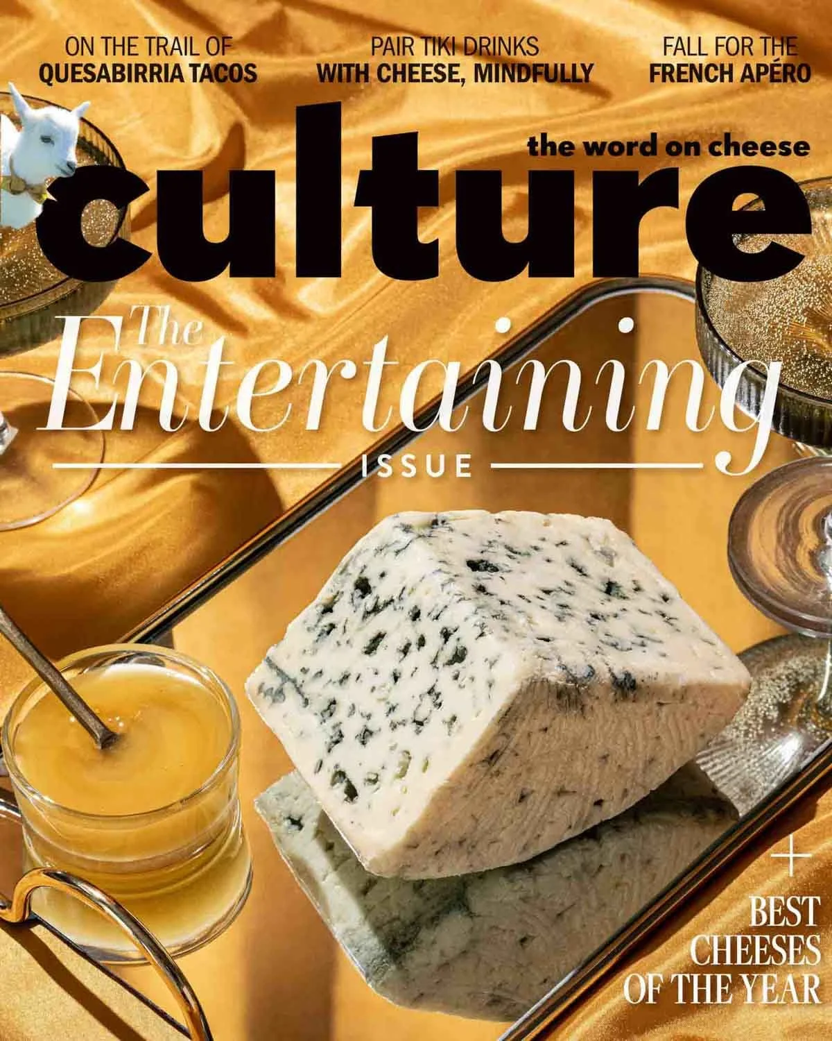 Cover of Culture Magazine Entertaining Issue photographed by Adam DeTour