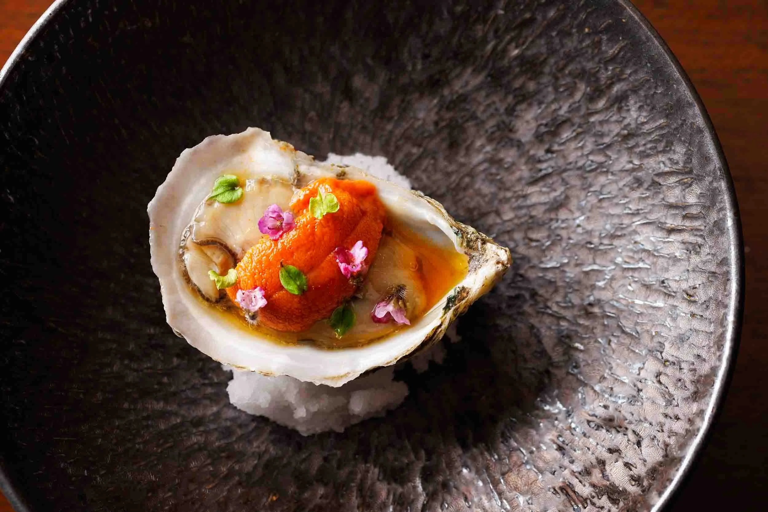 Oyster at Wa Shin Boston by Boston Cookbook Photographer Adam DeTour