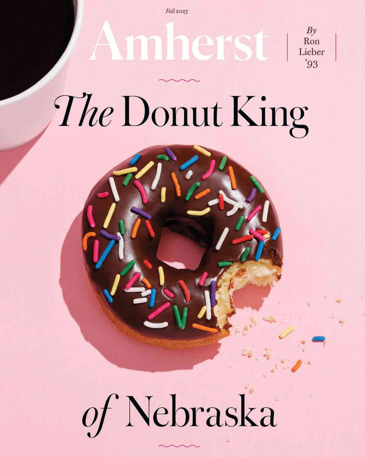 Cover of Amherst Magazine Fall 2023 photography by Boston Editorial Food Photographer Adam DeTour