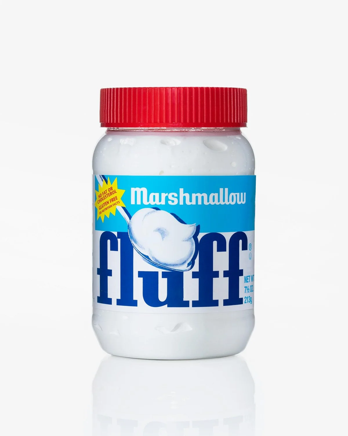 Jar of fluff photographed in studio by food photographer Adam DeTour