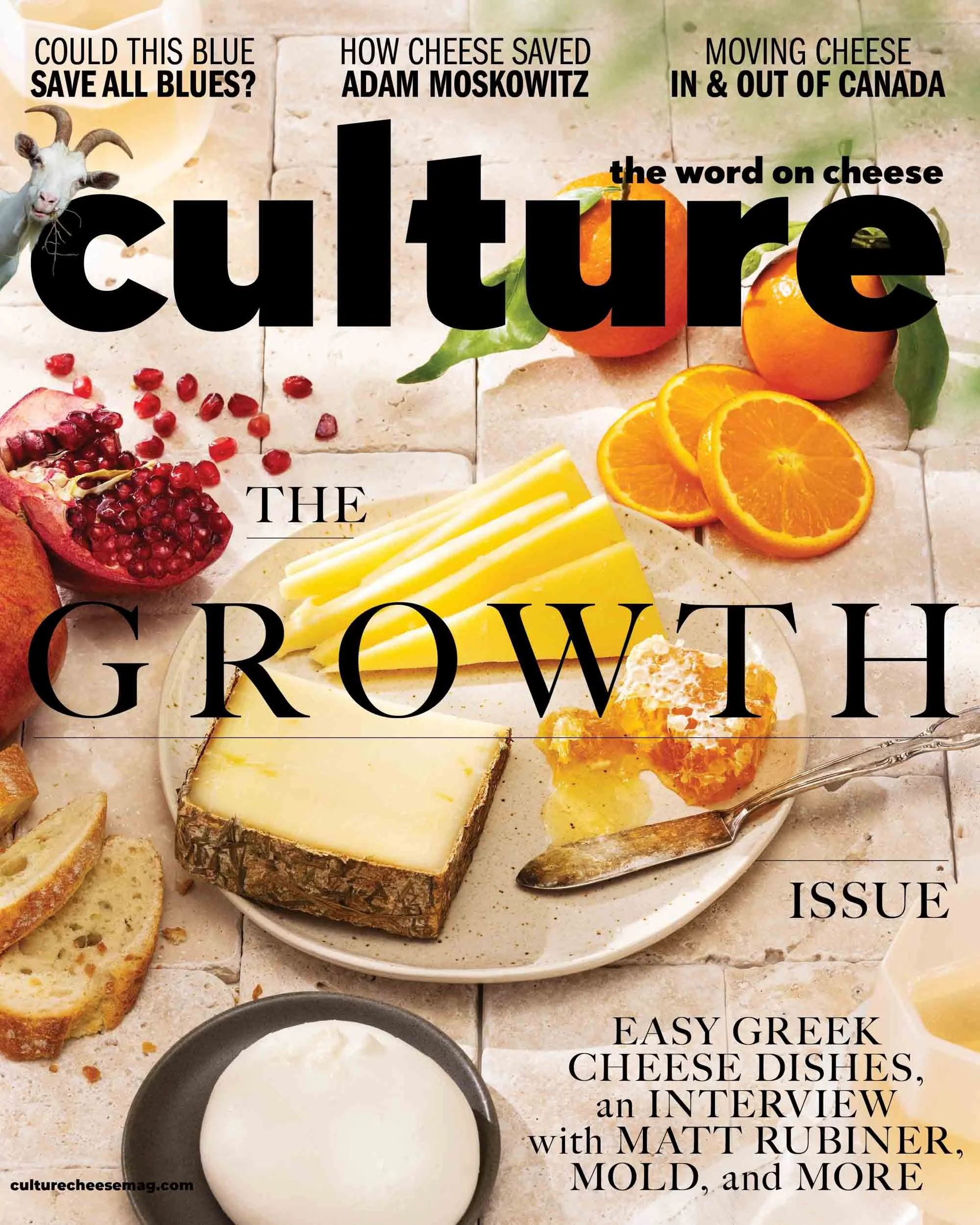 Spring cover of Culture Magazine by Boston Food and Cookbook Photographer Adam DeTour