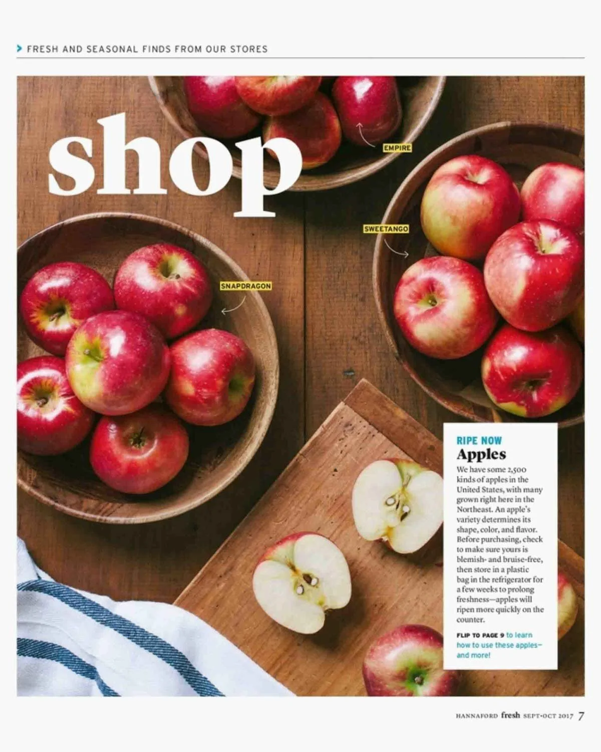 Apples photographed by Boston food Photographer Adam DeTour for Hannafords Fresh Magazine