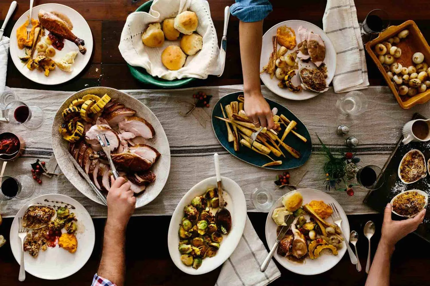 Thanksgiving recipes in Down East Magazine photographed by Boston food photographer Adam DeTour