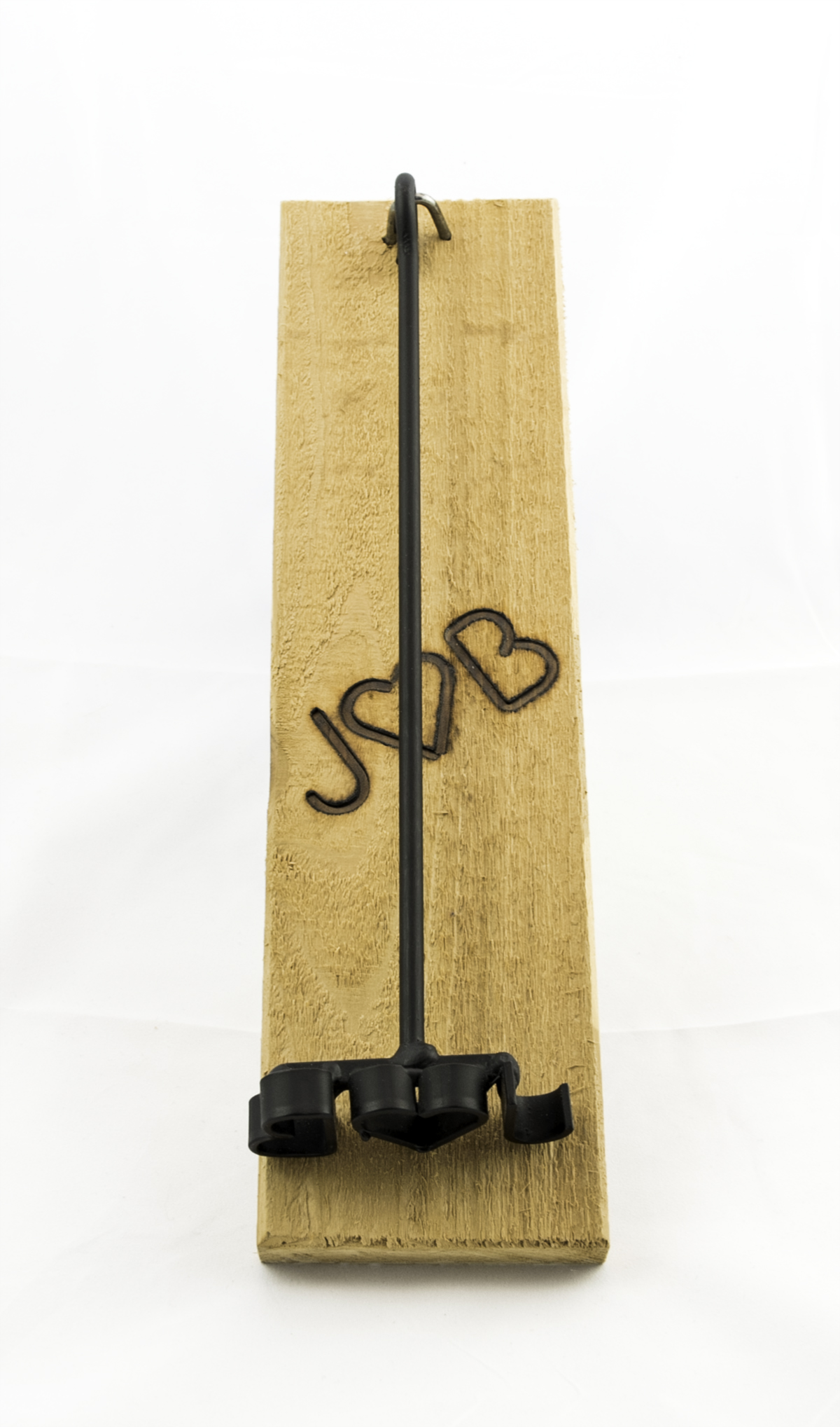 Branding Iron with Combined Letters and Cedar Board by Sloan Brands