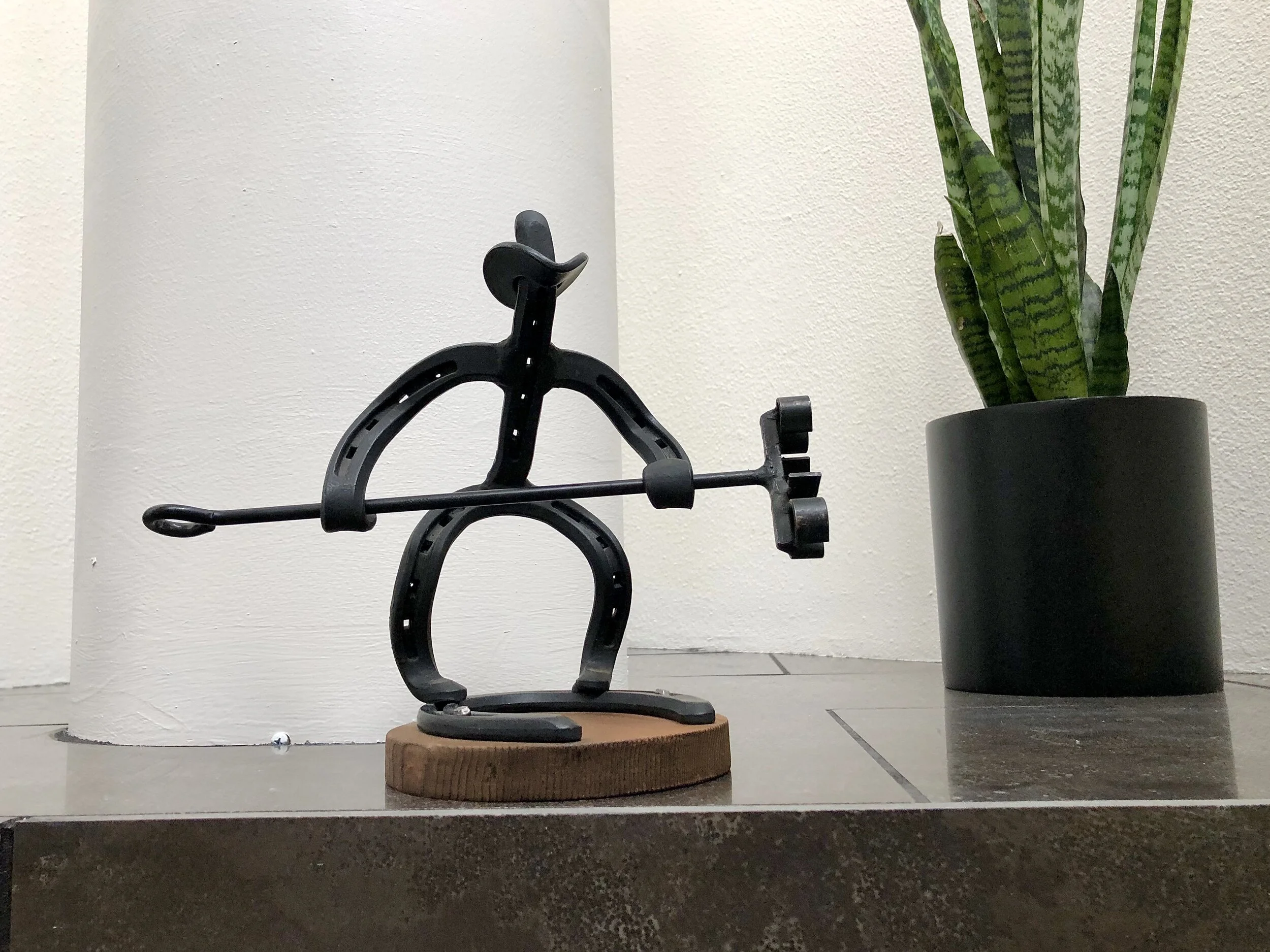Horseshoe Cowboy Brand Holder