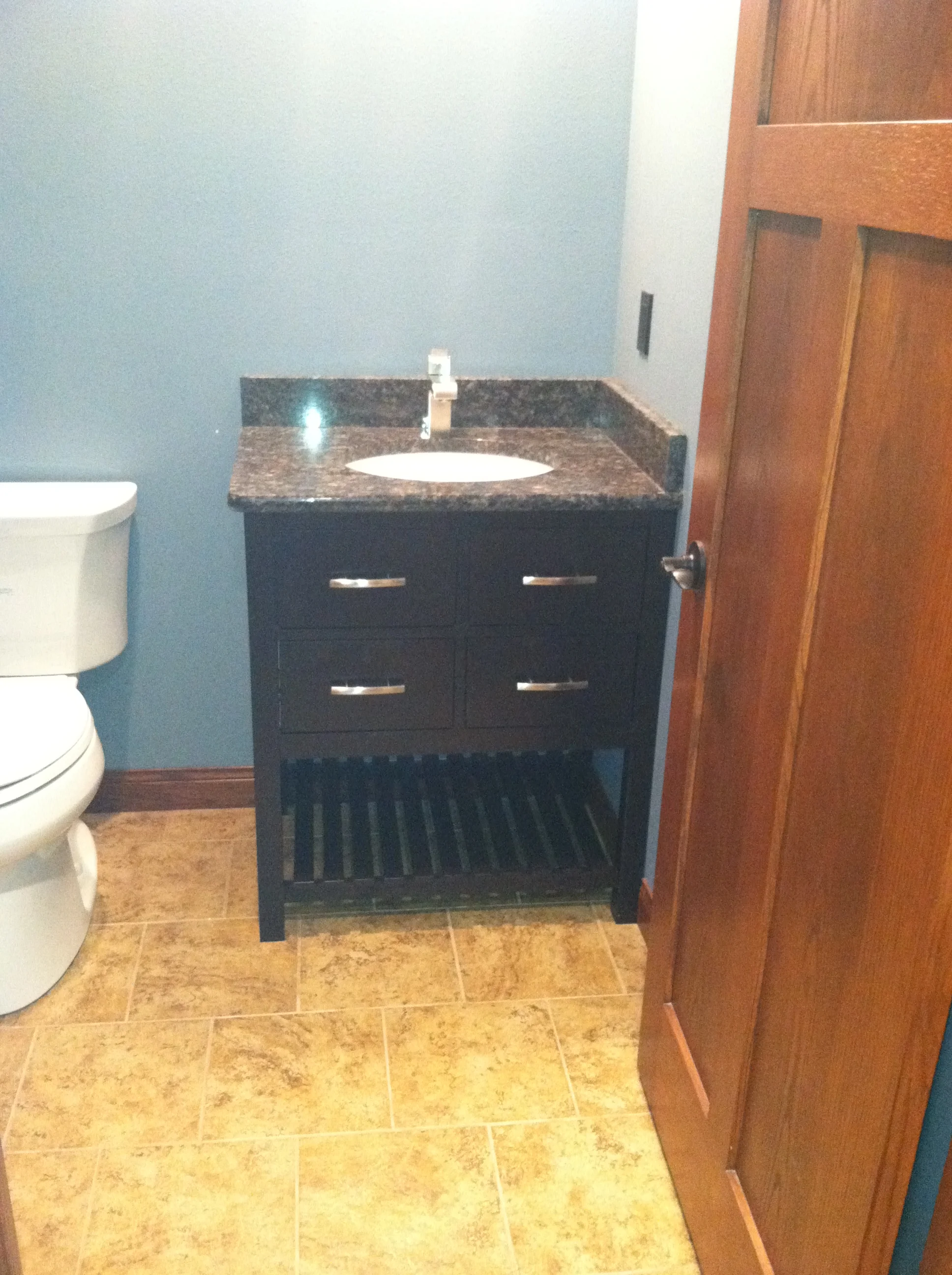 Asian Inspired Cherry Bath Vanity