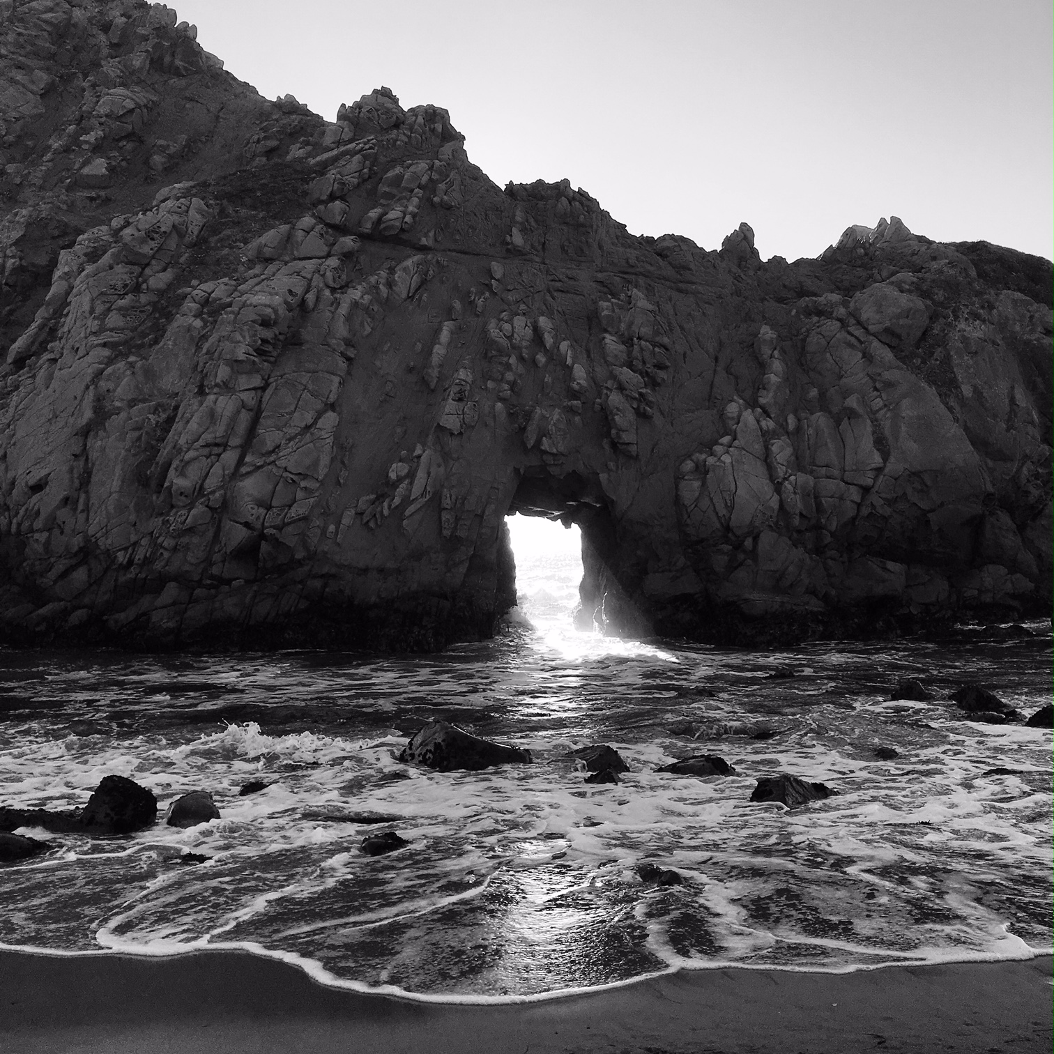 Natural Doorway, Big Sur Beach
