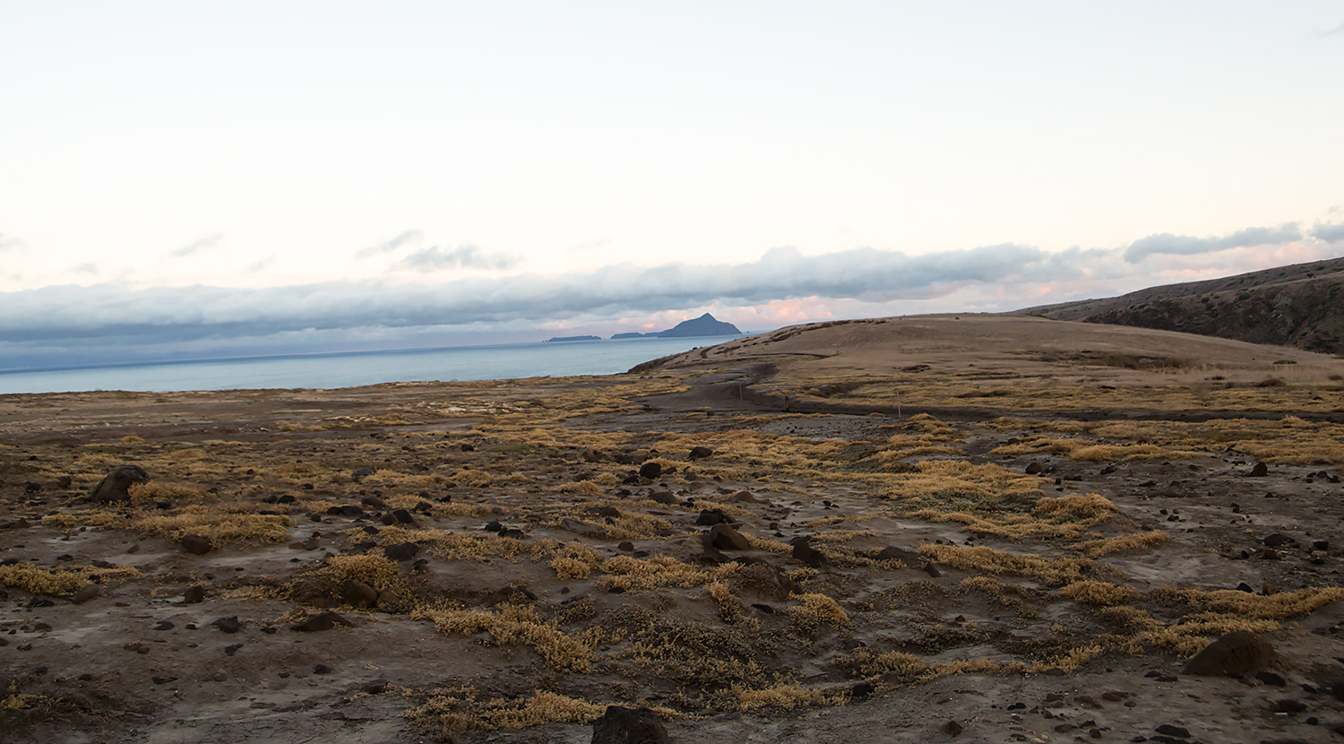 View on Anacapa Island in the distance