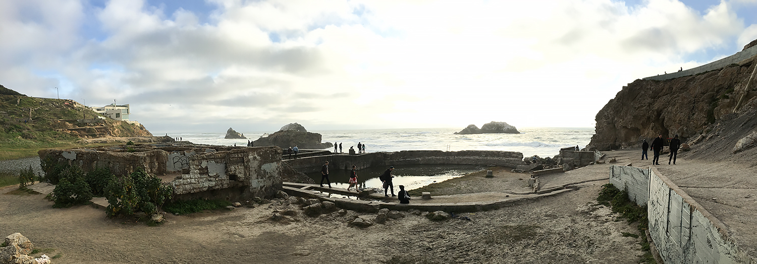 What remains of the Sutro Baths.