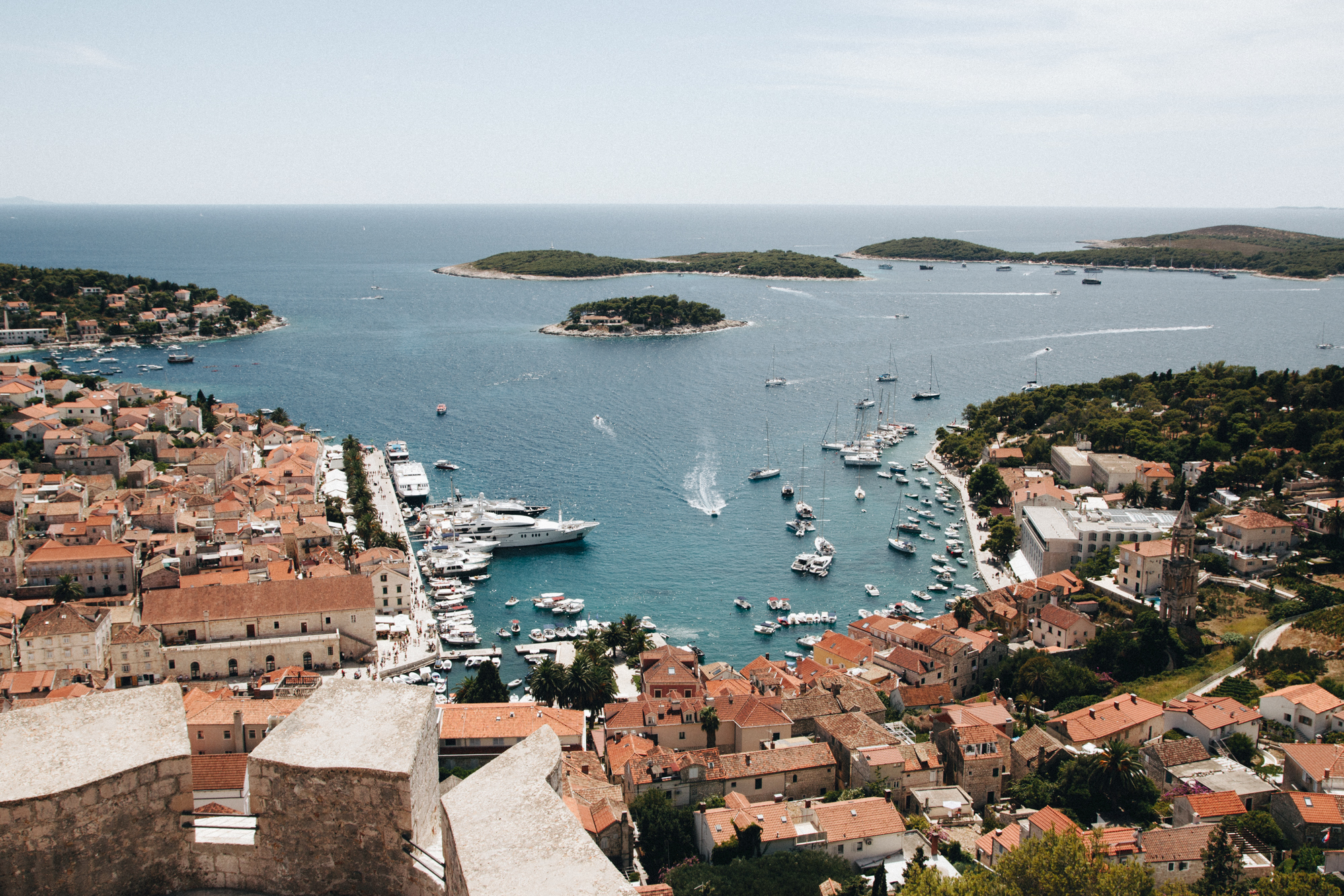 View of Hvar from Hvar Fortress