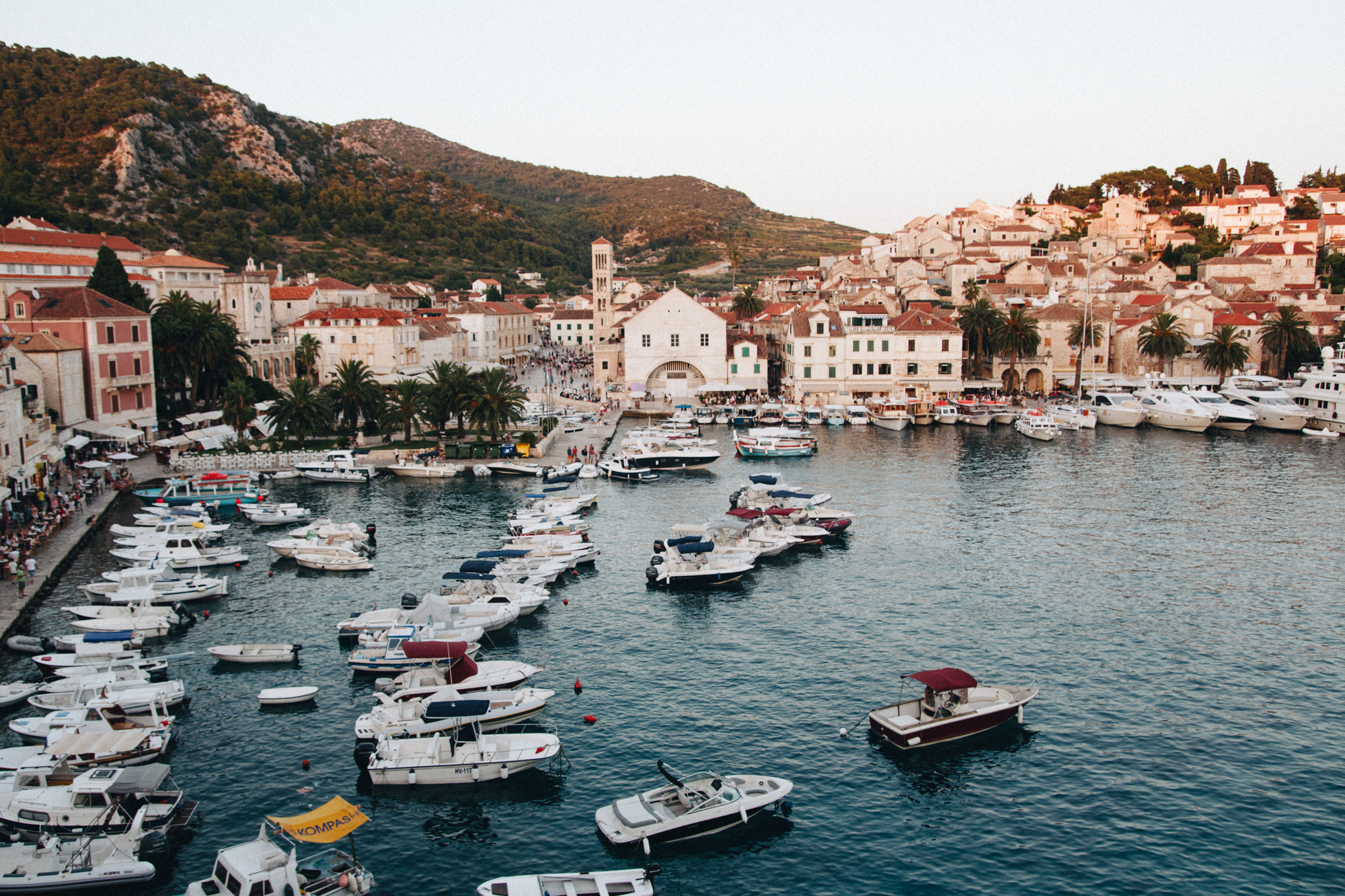 View of Hvar Town from Top Bar.