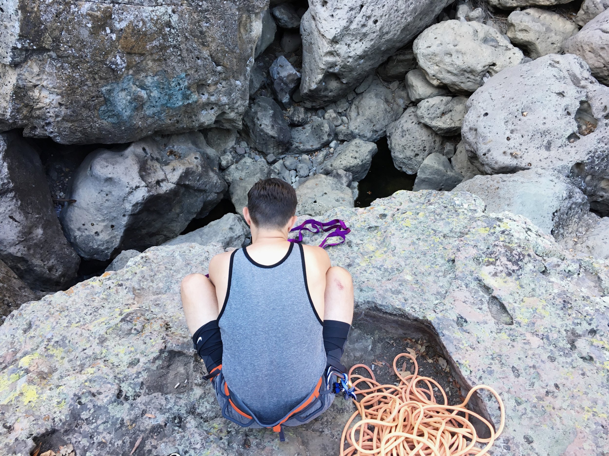 Rock Climbing in Malibu Creek Canyon