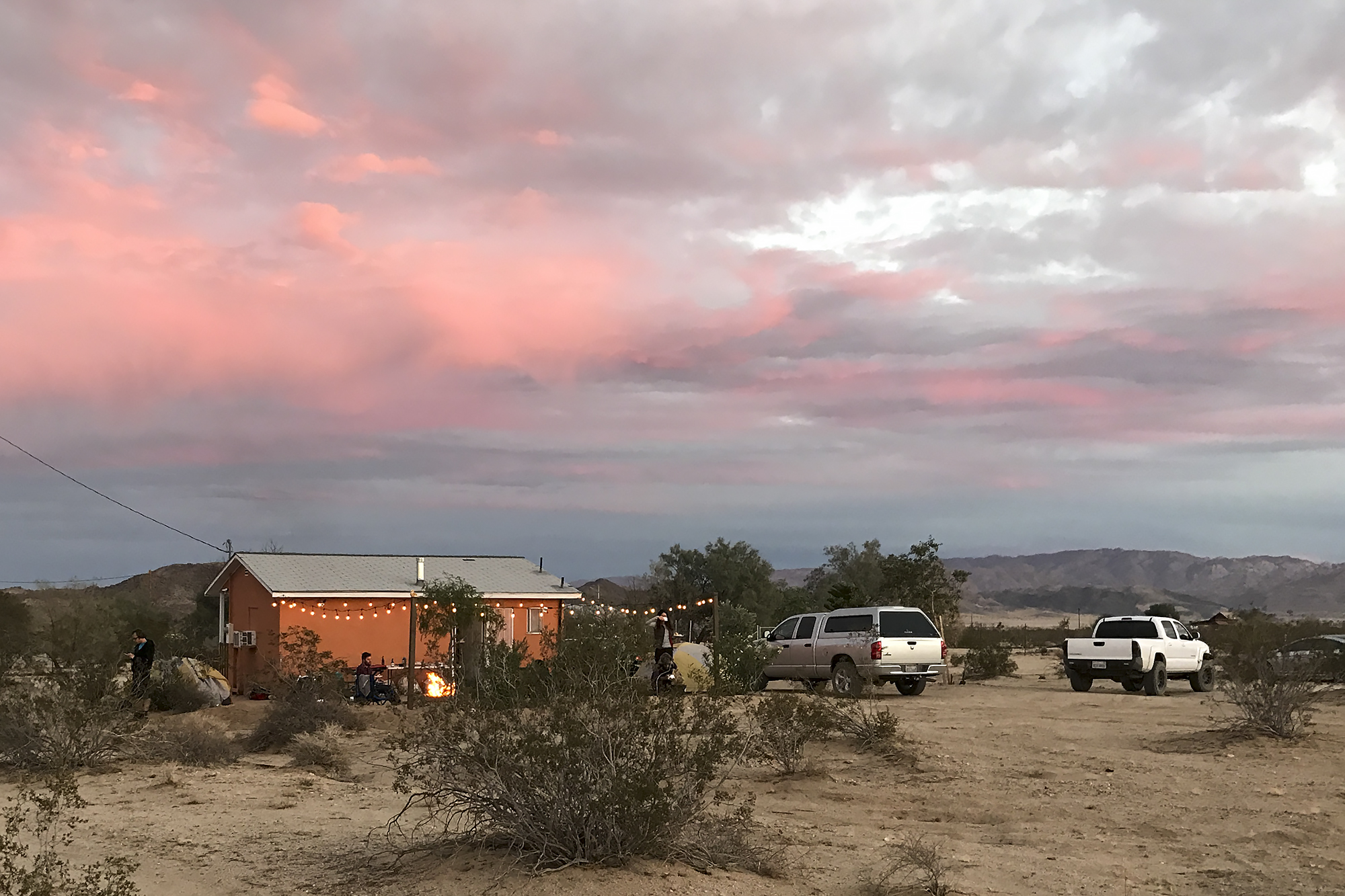 Sunset at Mountain Shadow Cabin, Joshua Tree
