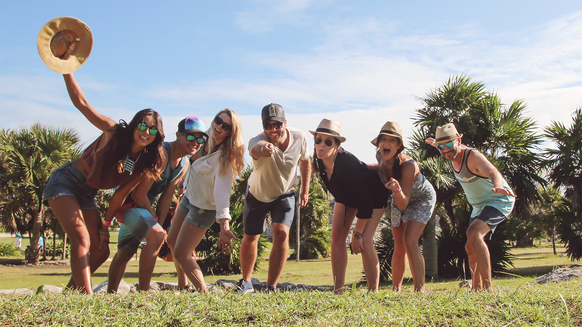 There are ruins behind us. They just didn't make it into the photo. Photo fail. At least we look cute.