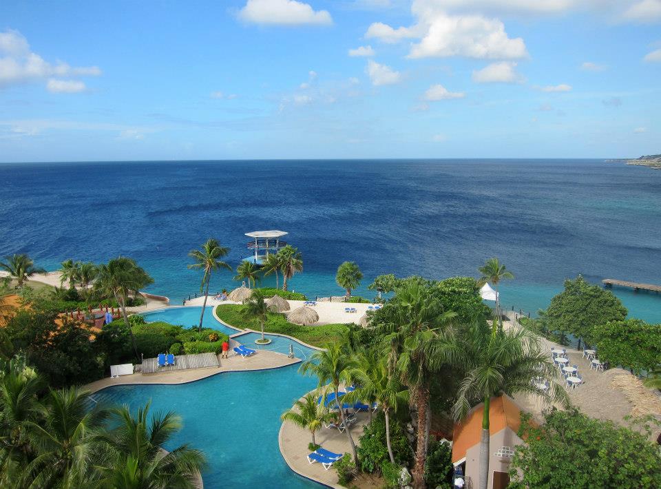 View from our room at the Hilton Curacao