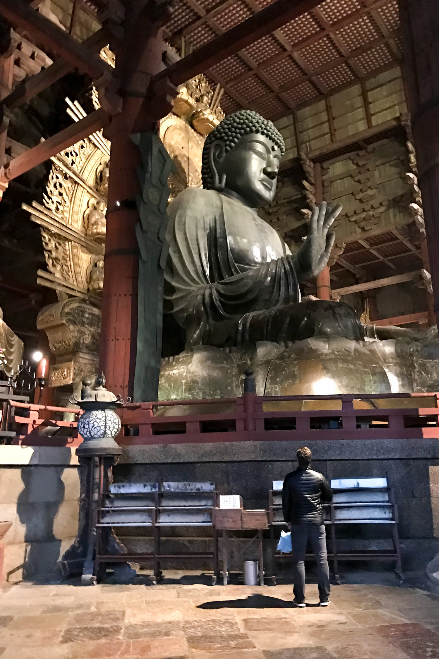 50 ft tall statue of Buddha.